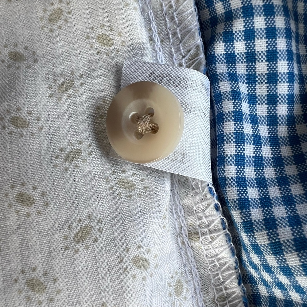 Peter Millar Blue White Gingham Checkered Plaid S… - image 7